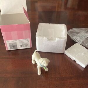 Department 56 Puppy Figurine with flowers around his collar